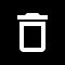 Delete icon, a trash can.